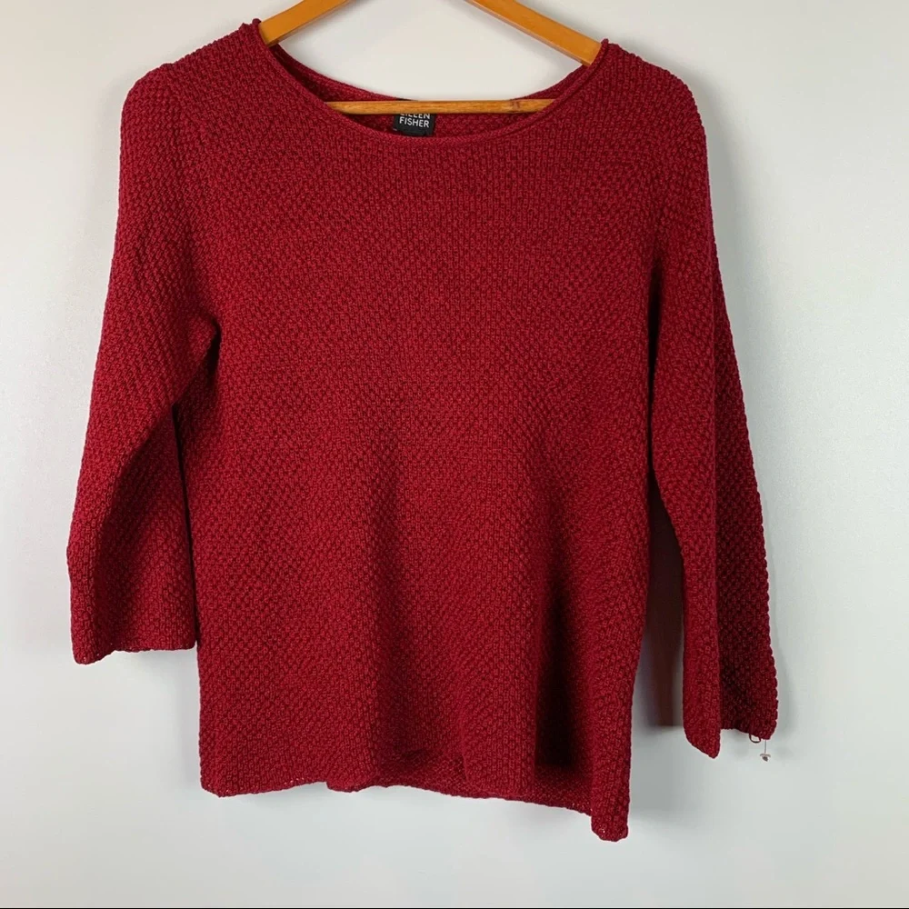 Eileen Fisher Womens XL Knit Boat Neck Sweater - Picture 1 of 4